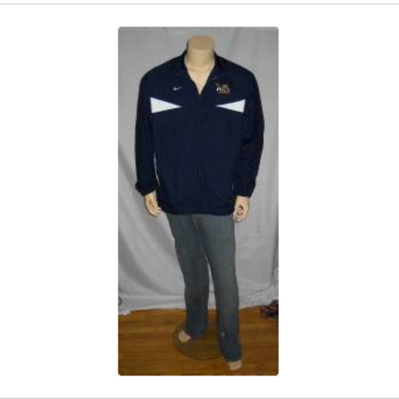 Nike Pace University Storm Fit Jacket Full Zip Pockets Coat Mens - Picture 2 of 6
